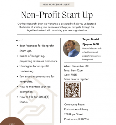 Non-Profit Start Up workshop