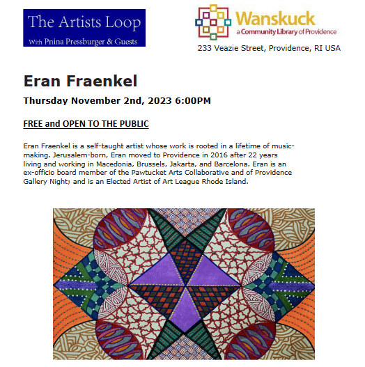 The Artists Loop presents Eran Fraenkel