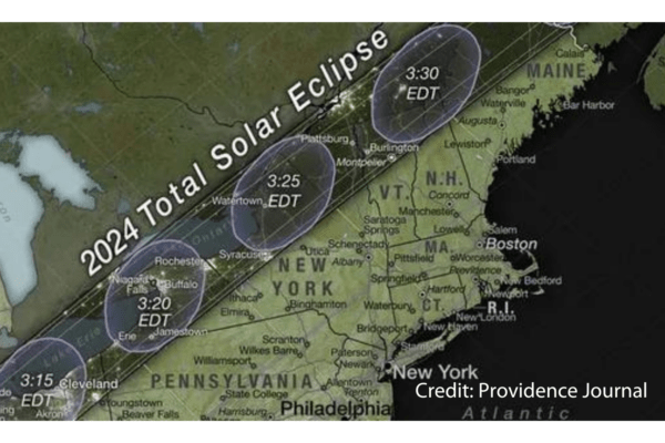 Hora del eclipse solar de 2024