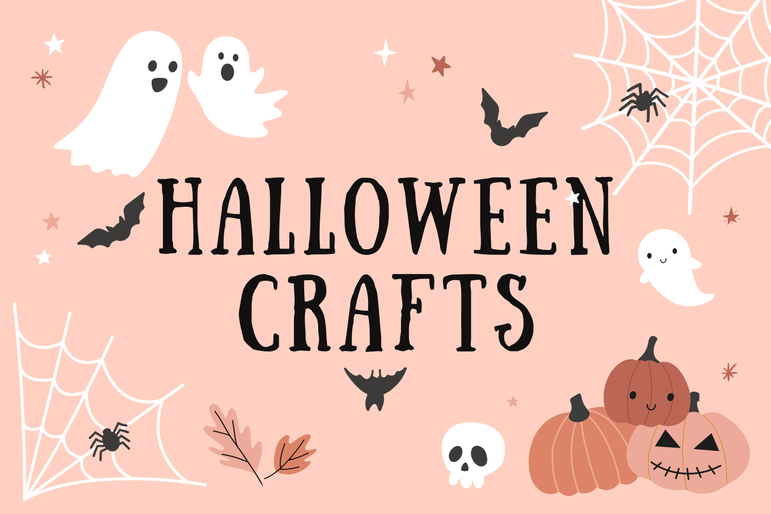 Image that says "Halloween crafts"