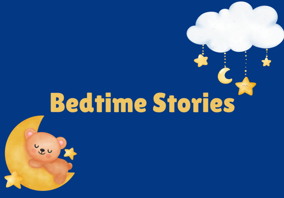 Image that says "Bedtime Stories"